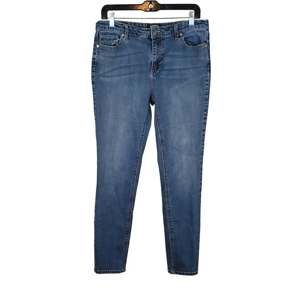 Buffalo David Bitton Womens Skinny Jeans Medium Wash Blue Denim Size 10/30